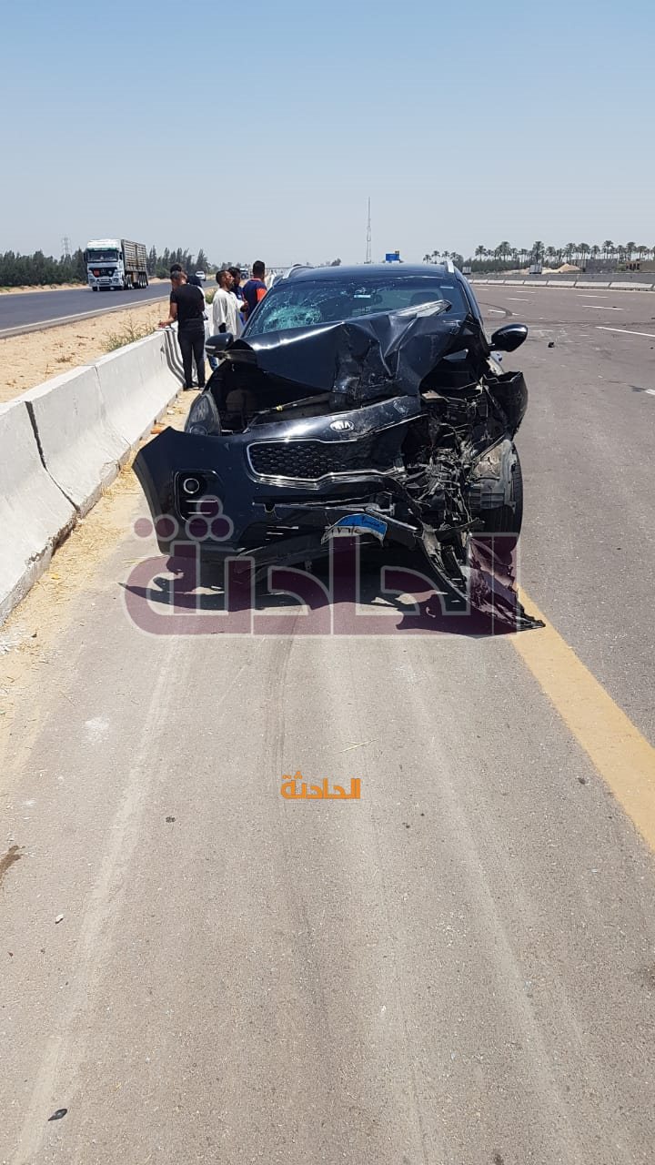 حادث تصادم بالصحراوي