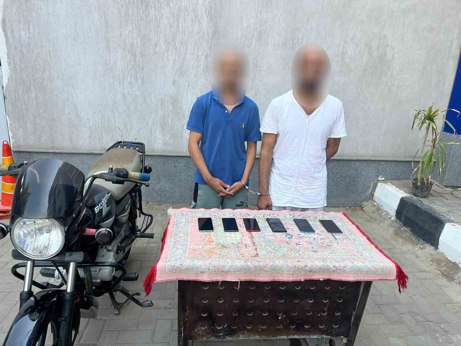 المتهمين بالمضبوطات