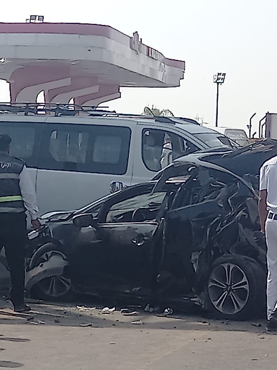 حادث تصادم ملاكي مع ثمناية�أعلى الطريق الصحراوي اتجاه إسكندرية