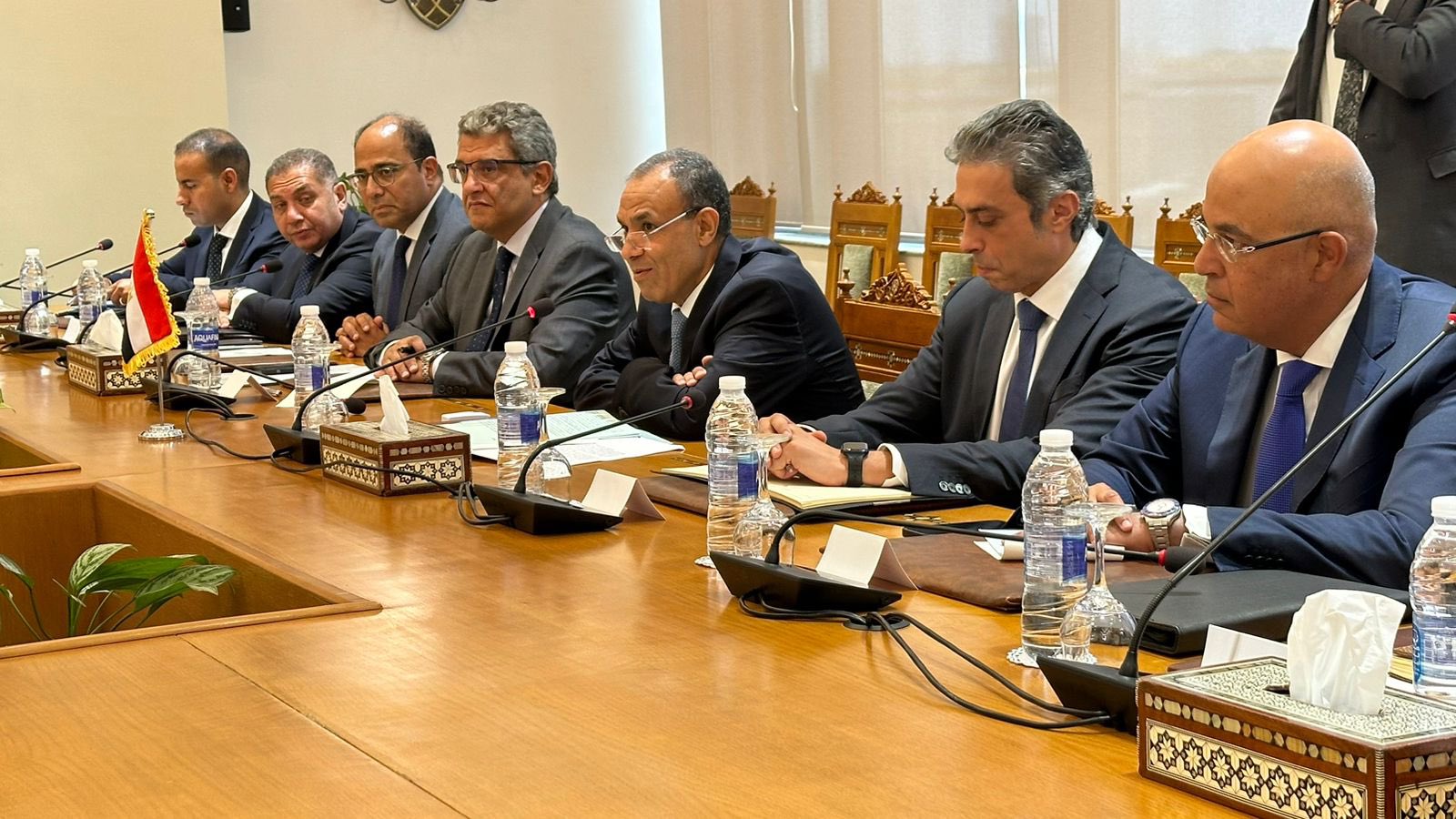 جلسة مباحثات موسعة بين مصر والأردن