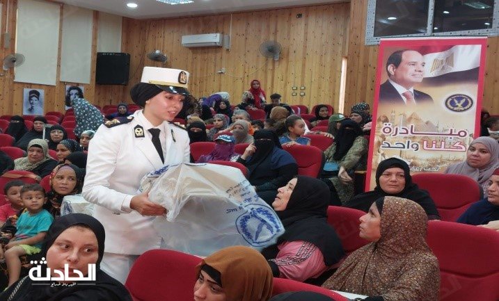 الداخلية توجه قوافل إنسانية وطبية فى كفرالشيخ