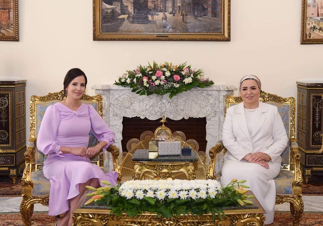 انتصار السيسي ترحب بالسيدة الأولى لجمهورية صربيا في مصر