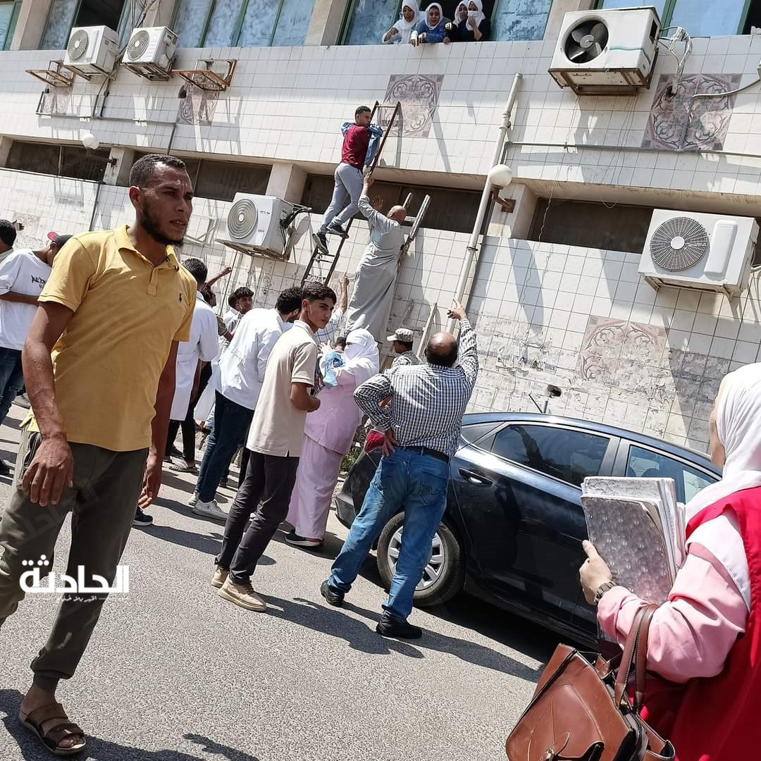 حريق مستشفى السادات