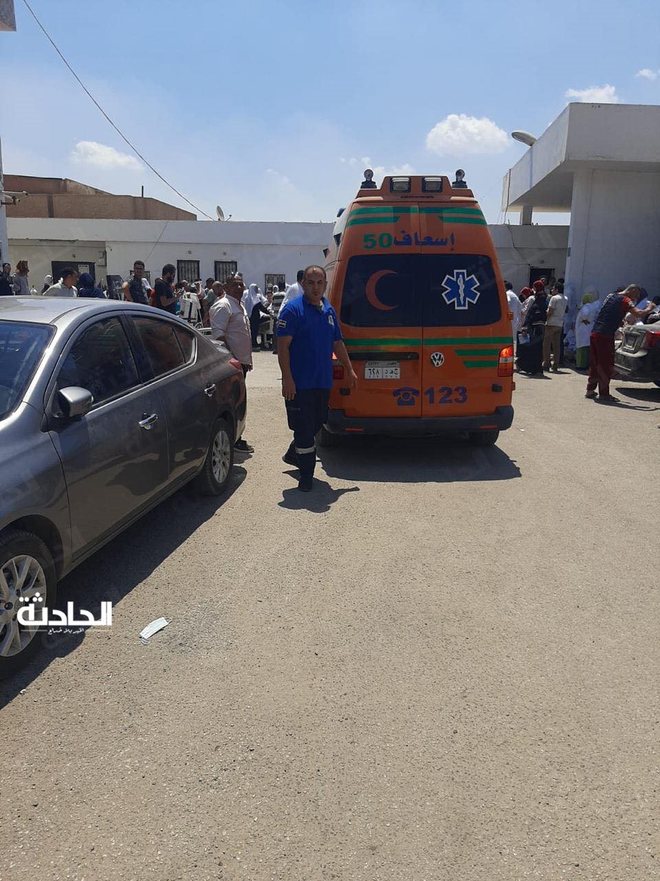 حريق مستشفى السادات