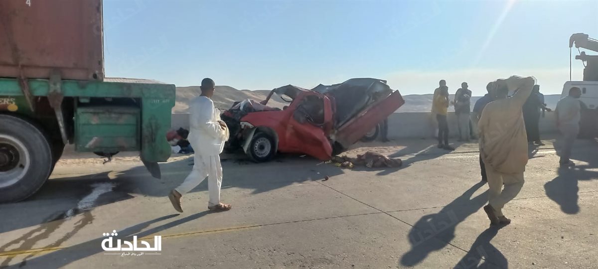 حادثين تصادم مروع بحلوان
