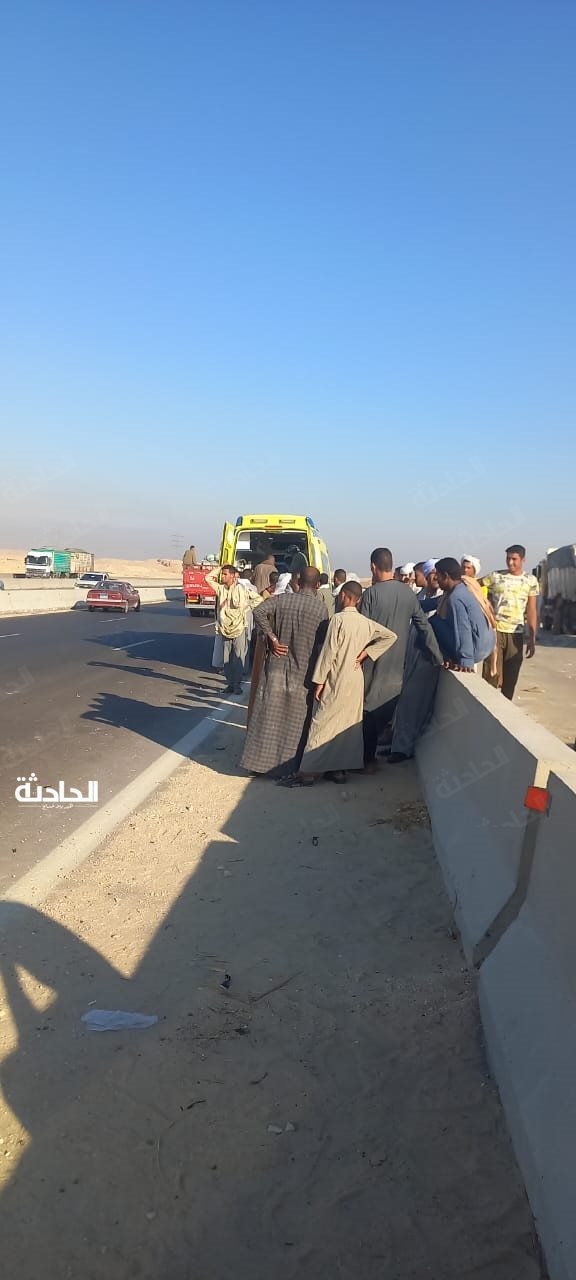 حادثين تصادم مروع بحلوان