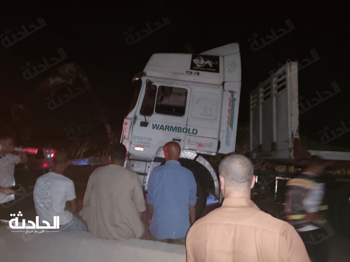حادثين تصادم مروع بحلوان