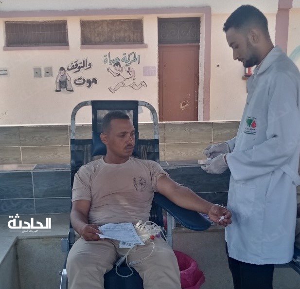 حملة للتبرع بالدم بمديرية أمن قنا