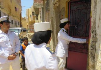قوافل إنسانية وطبية بنطاق محافظة الوادي الجديد