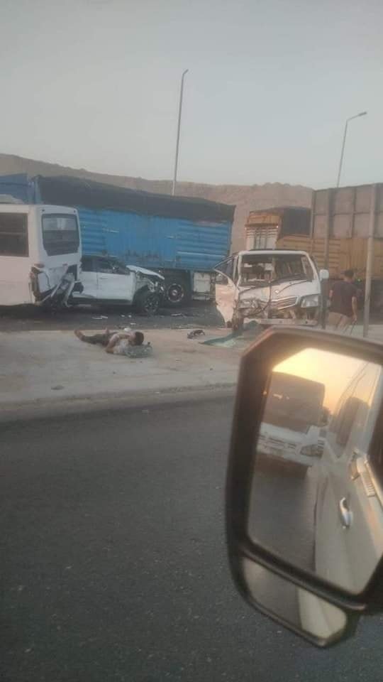 المرور يرفع آثار كارثة الطريق الدائري