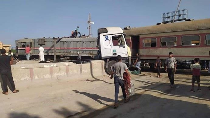 حادث تصادم قطار برج العرب في الإسكندرية