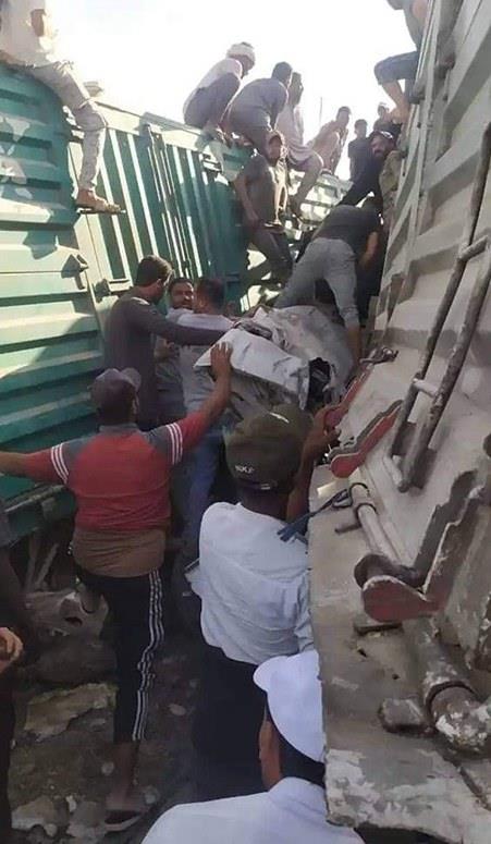 حادث تصادم قطار برج العرب في الإسكندرية