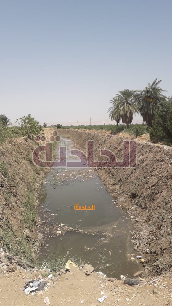 أعمال تبطين ترعة المحاميد حتى كوبري الترسانة بالأقصر