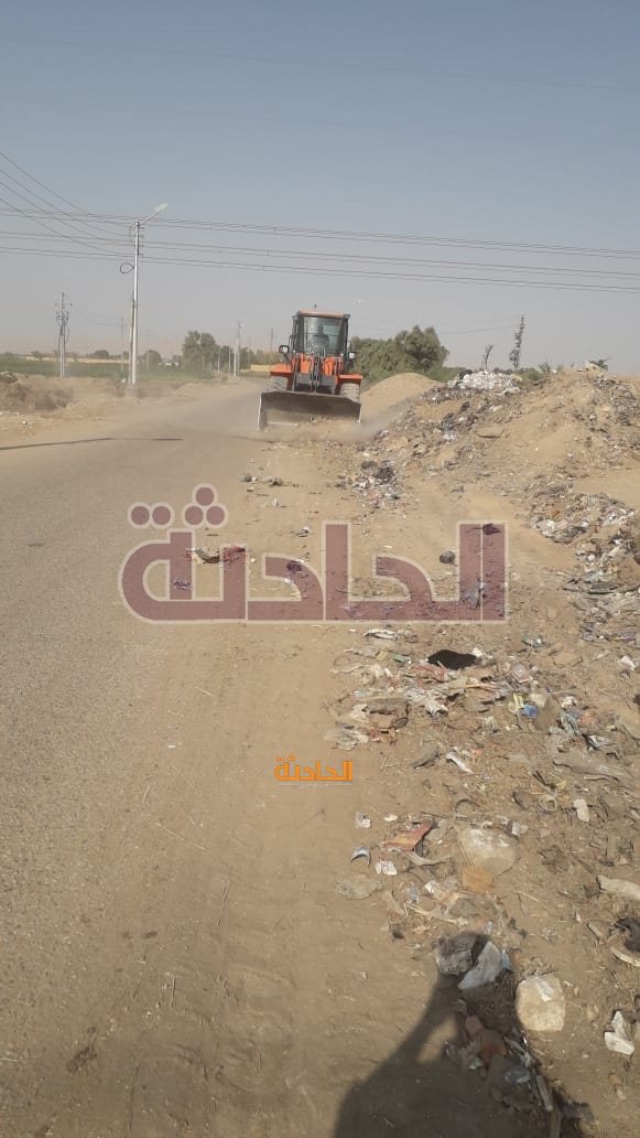 أعمال تبطين ترعة المحاميد حتى كوبري الترسانة بالأقصر