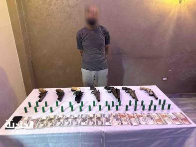 ضبط ورشة لتصنيع الأسلحة النارية و4 عناصر إجرامية بالمنوفية والمنيا