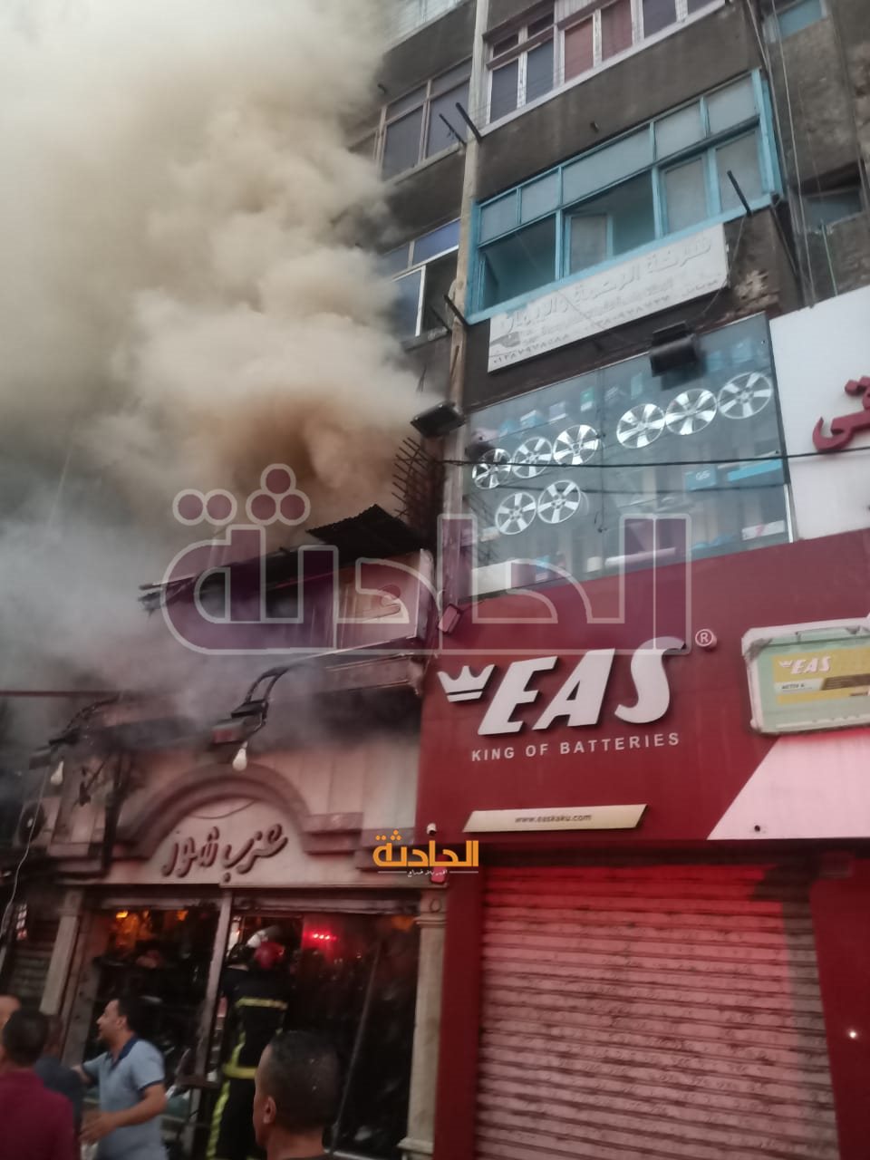 نشوب حريق هائل في بلوك بالورديان