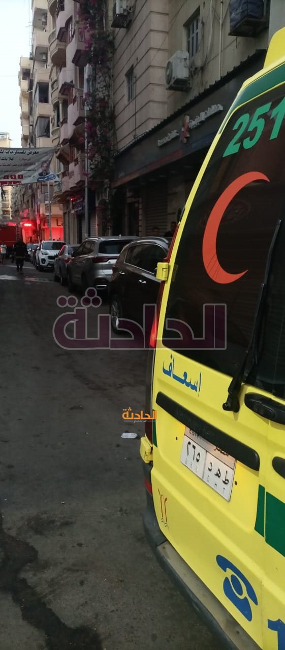 حريق شقة سكنية برج الصفا والمروة أمام الكوبري العلوي بالبحيرة