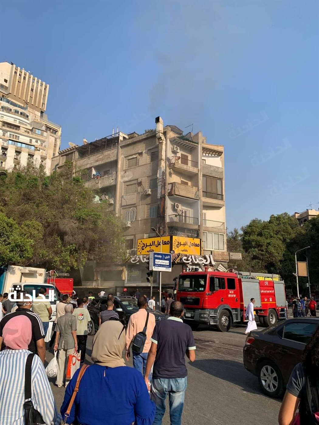 حريق يلتهم محتويات مطعم شهير في المعادي