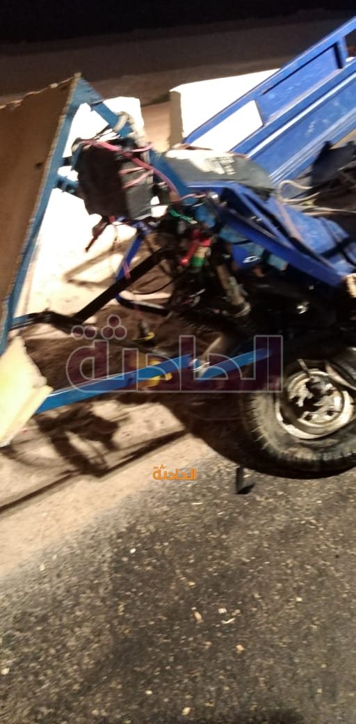 تصادم تروسيكل مع ربع نقل بصحراوي الإسكندرية