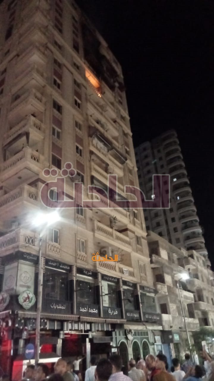 حريق عقار بالإسكندرية