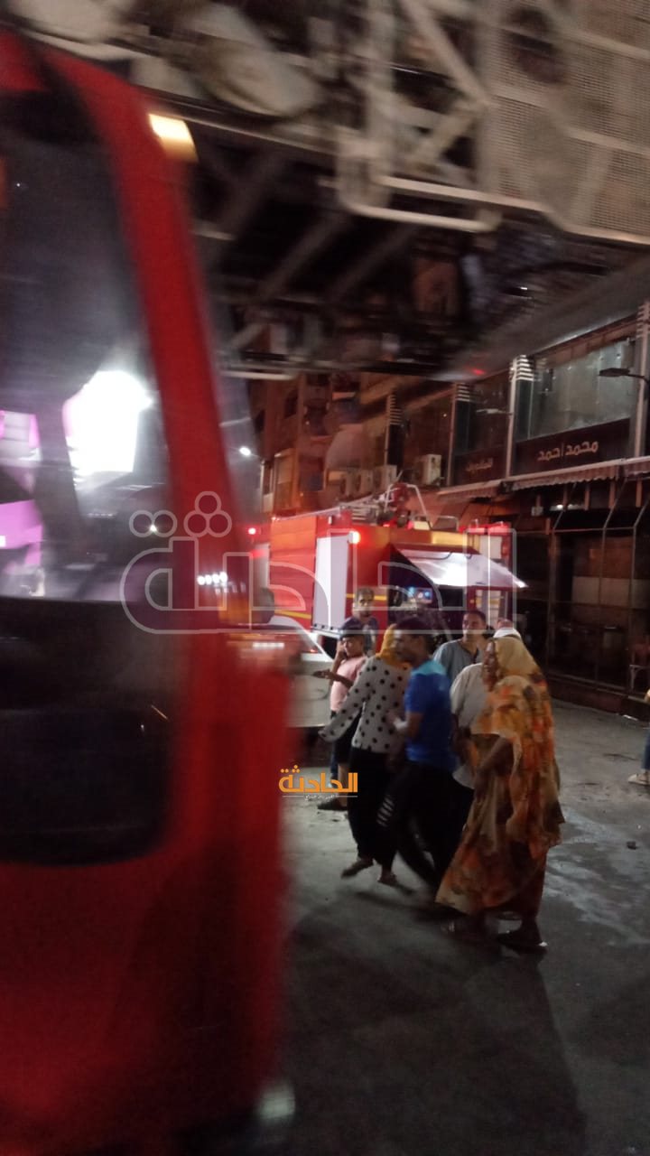 حريق عقار بالإسكندرية