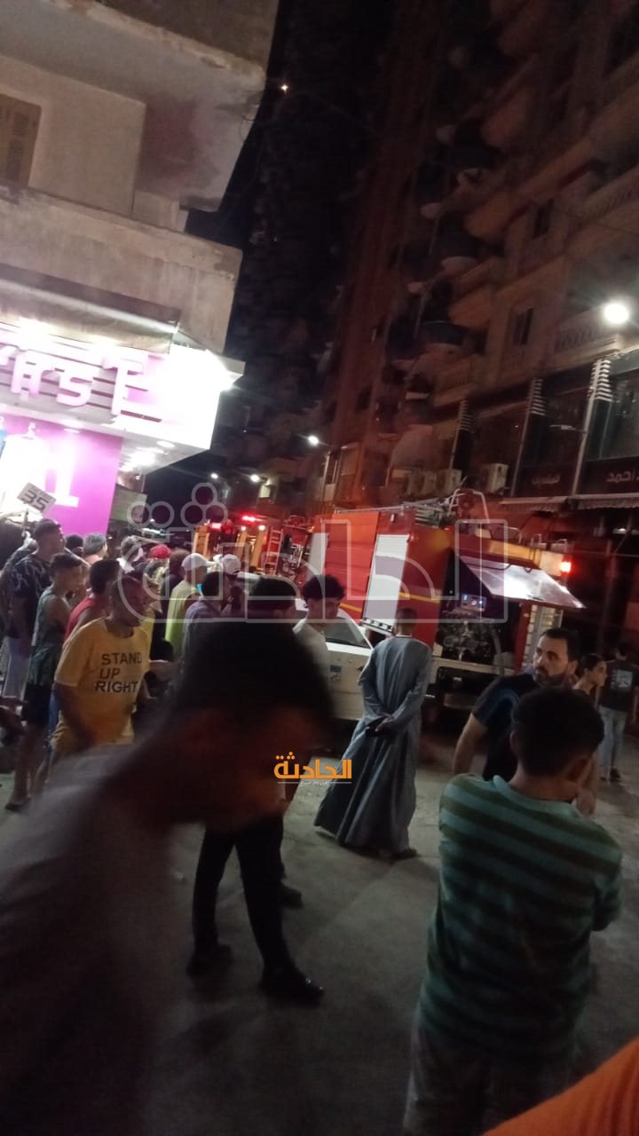 حريق عقار بالإسكندرية