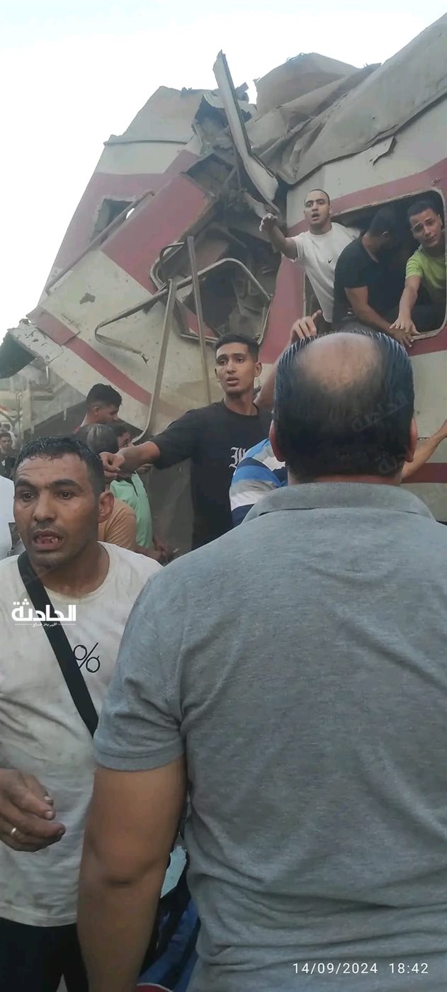تصادم قطارين في الشرقية