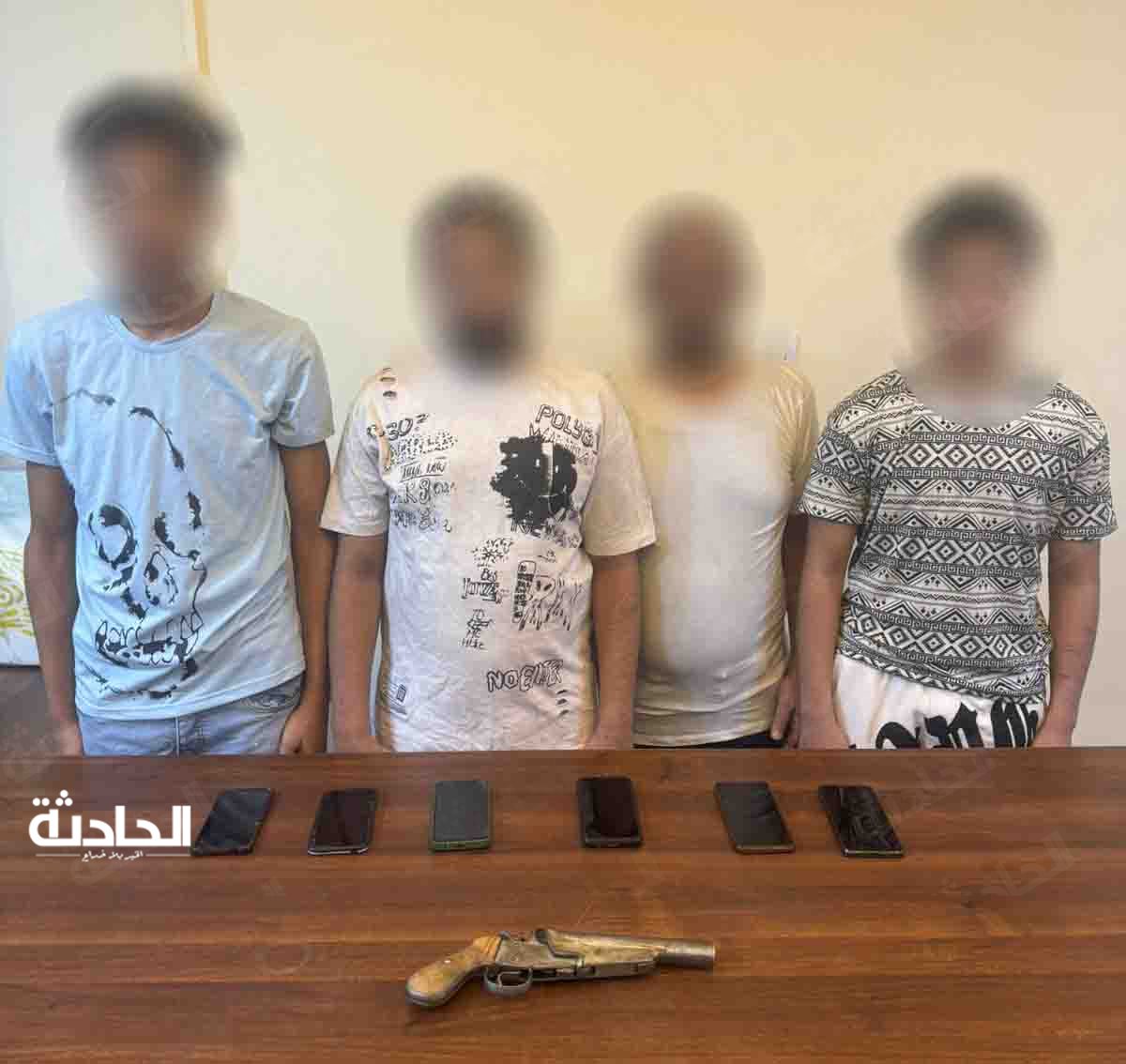 المتهمين بالمضبوطات