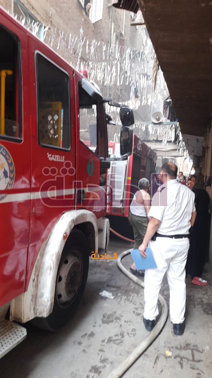 اندلاع حريق بعقار مكون من 8 طوابق بإمبابة