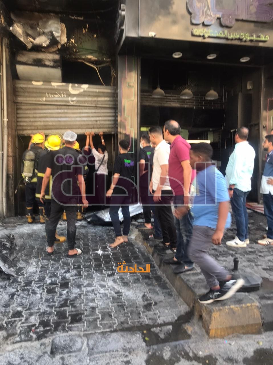 حريق نشب أسفل عقار بجوار مستشفى 6 أكتوبر بالدقي