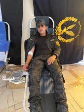حملة للتبرع بالدم بقطاع الأمن المركزى