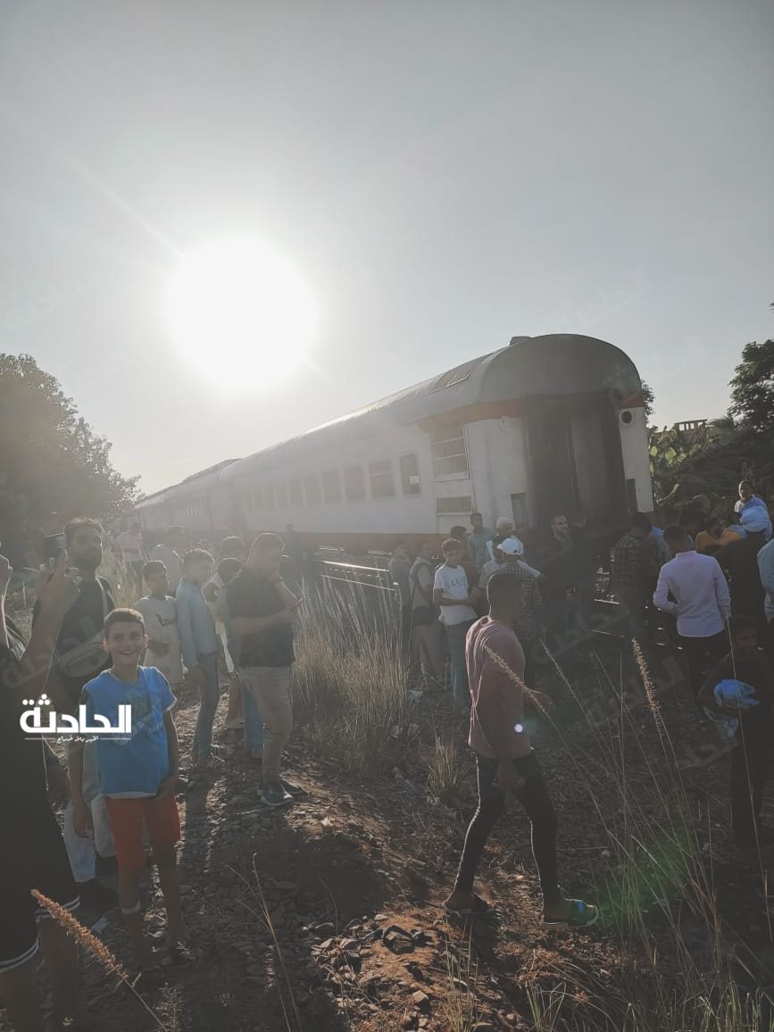 انفصال عربات قطار القاهرة - سوهاج