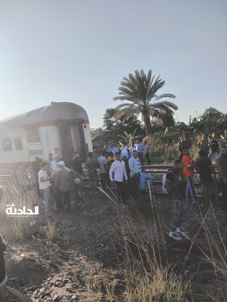 انفصال عربات قطار القاهرة - سوهاج