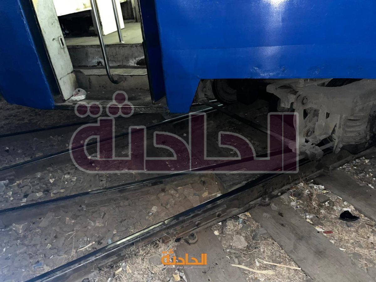 حادث خروج ترام عن مساره بالإسكندرية