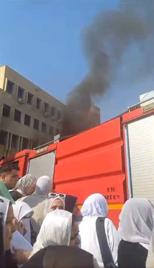حريق كلية التمريض