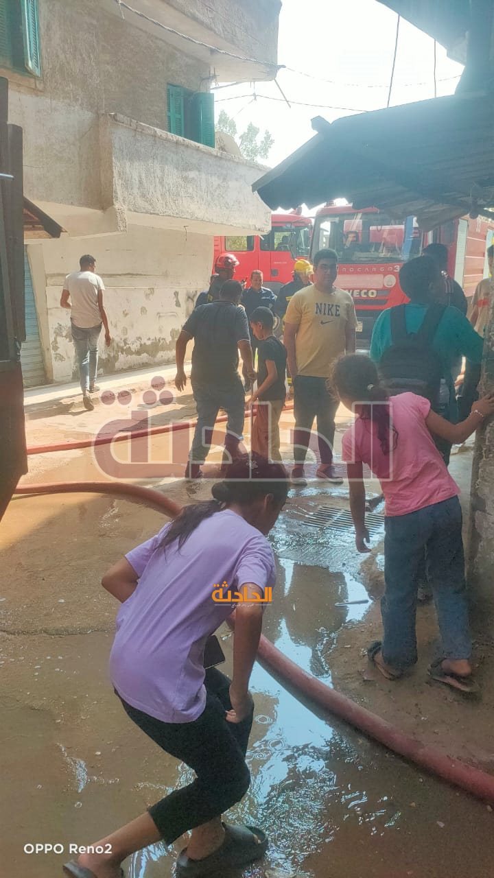 حريق بشقة في كوبري النموس بالإسكندرية
