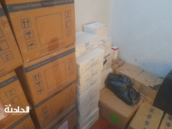 ضبط 3 ملايين قرص أدوية وأمبول داخل مخزن بإمبابة