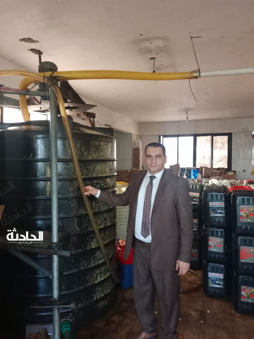 ضبط 36 طن زيوت سيارات مغشوشة