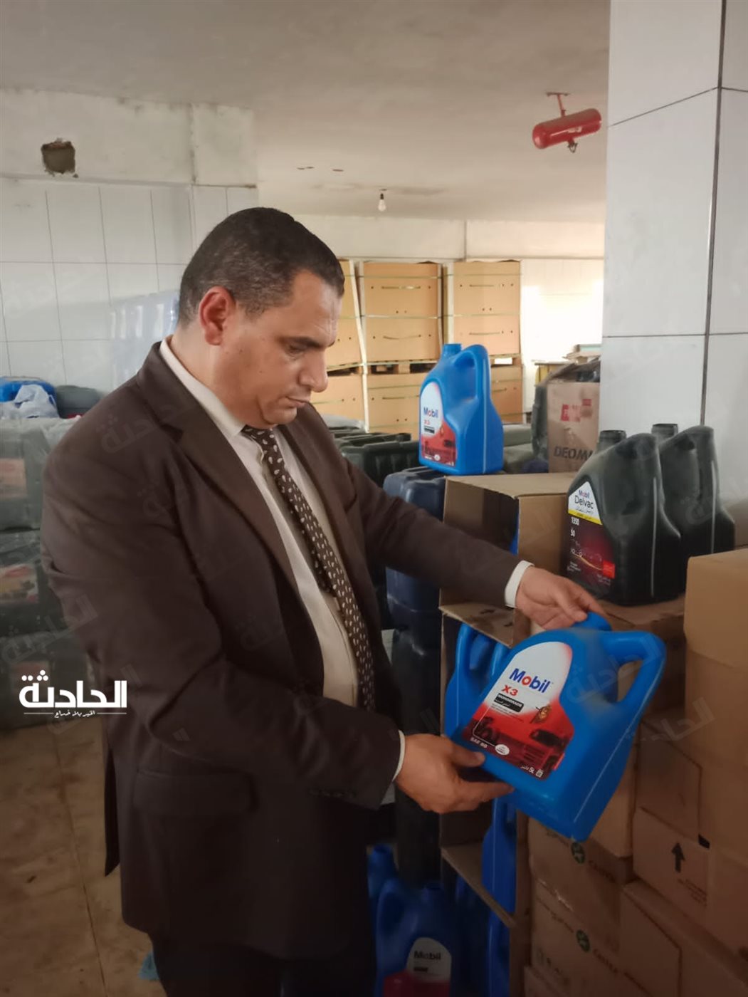 ضبط 36 طن زيوت سيارات مغشوشة