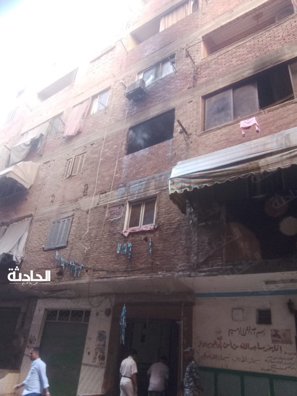 نشوب حريق في عقار بـ بولاق الدكرور