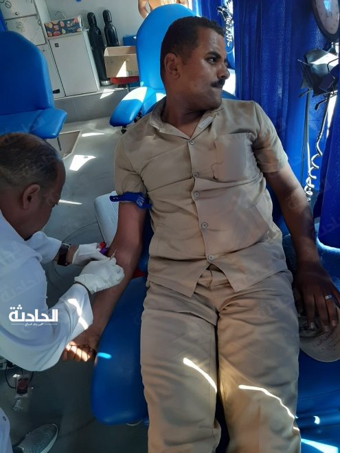 حملة للتبرع بالدم بمديرية أمن الأقصر