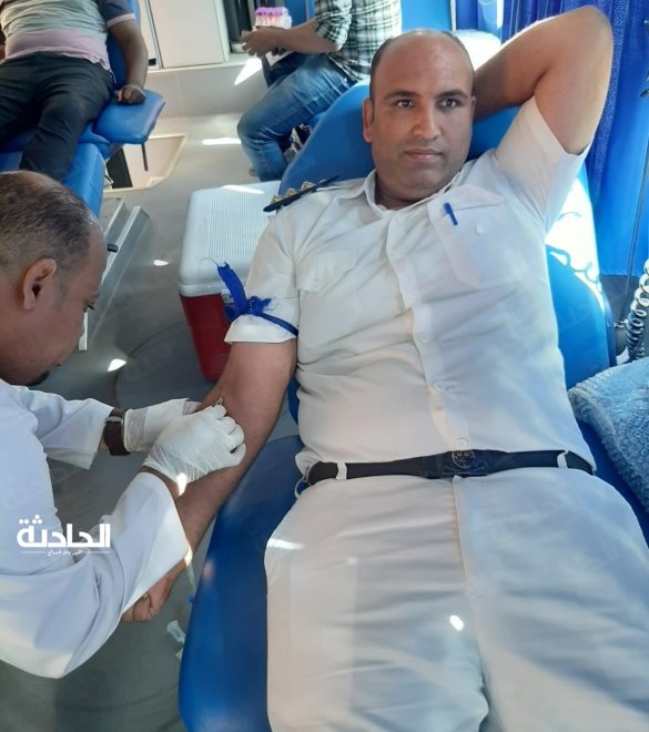 حملة للتبرع بالدم بمديرية أمن الأقصر
