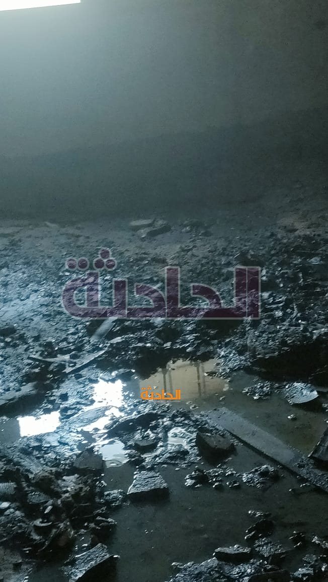 حريق فيلا خلف مستشفي ايليت بالطريق الدائري