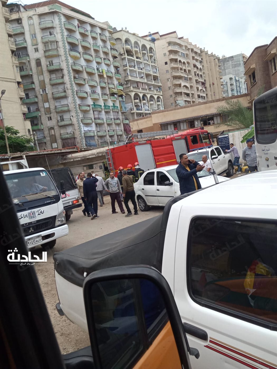 استشعال النيران في مخزن زيت بالإسكندرية