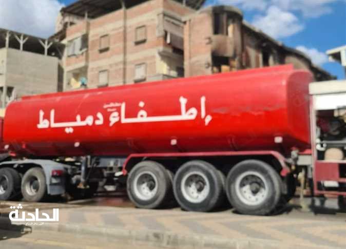 حريق معرض أثاث بدمياط