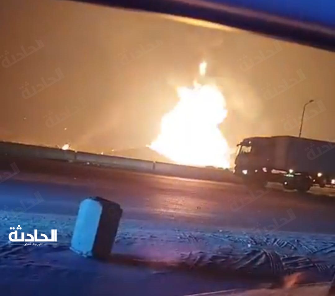 خط مواسير الغاز المجاور لطريق بلبيس الصحراوى بمنطقة الخانكة