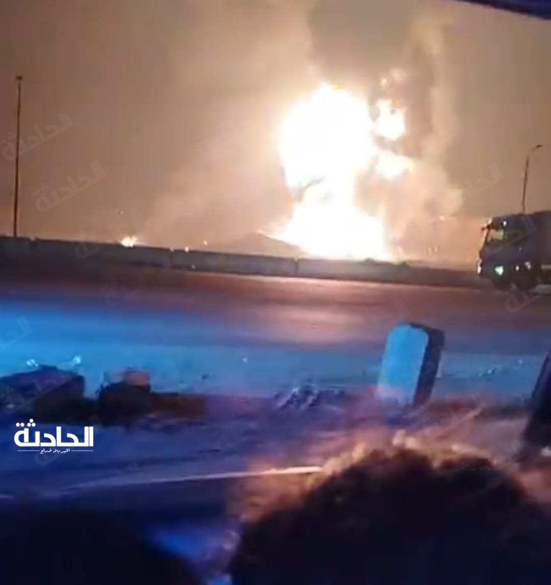 خط مواسير الغاز المجاور لطريق بلبيس الصحراوى بمنطقة الخانكة
